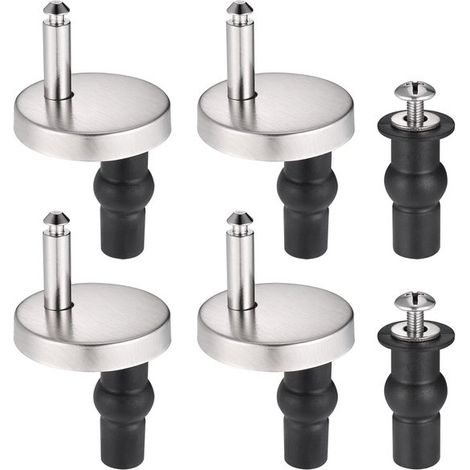 Supports de siège de toilette - 4 pièces - Convient aux toilettes de diamètre 45 mm - Universels - Installation facile (1/5)