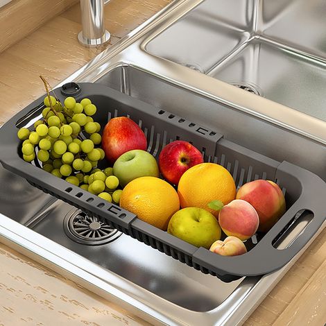 Sink Storage Rack - Adjustable Rack - Telescopic - Over Sink - With Drain Holes - For Kitchen - 1 Piece