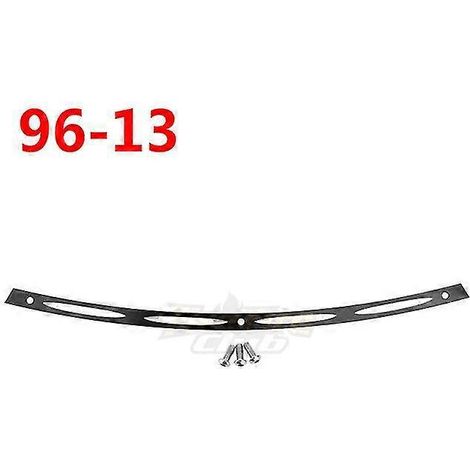 Enjoliveur de pare-brise noir/chrome usiné CNC pour moto Harley Touring Electra Glide Street Glide FLHX FLHTC CVO 96-13 14-20--G 96-13 (1/5)