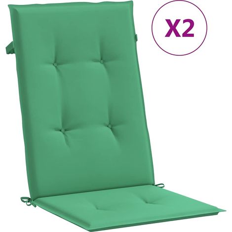 Maison Exclusive - Cojín silla de jardín respaldo alto 2 uds tela (1/5)