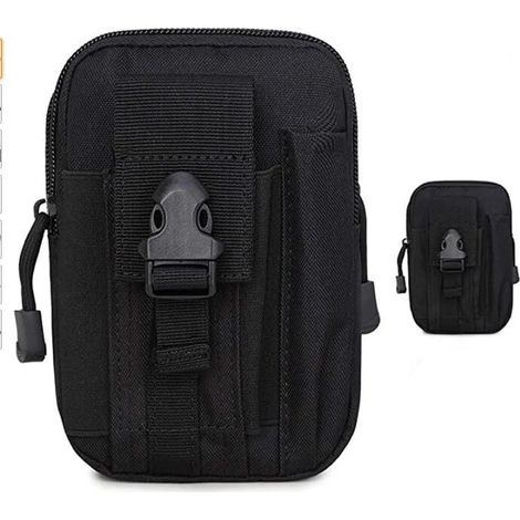 Taktische Hüfttaschen, Nylon-Militär-Kompakttasche, geeignet für Handy, Werkzeug, Camping, Wandern und Reisen (1/5)