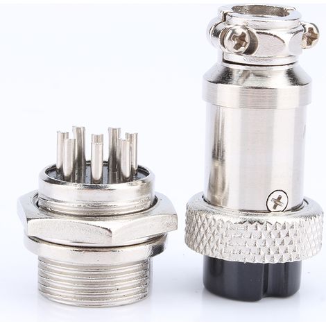 1 jeu de connecteurs GX16 8 broches à vis pour aviation électrique (neufs)