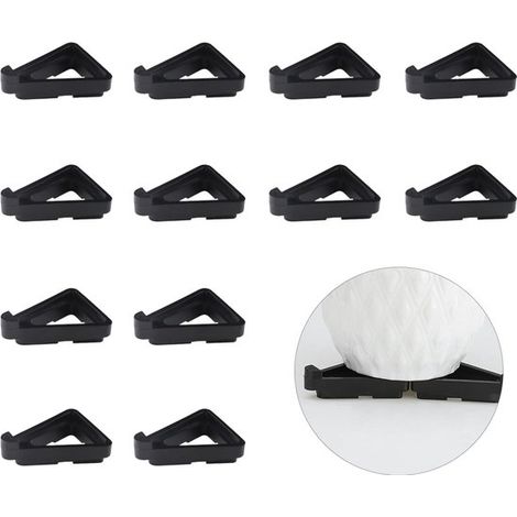 Soportes triangulares para macetas (12 unidades), invisibles, de 9,2 x 7,1 x 2,7 cm, para elevar macetas en interiores y exteriores - Naranja (1/5)