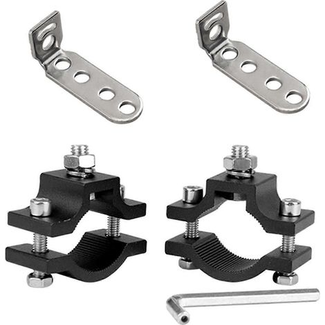 2 supports de fixation génériques pour phares additionnels de moto - Accessoires moto (1/5)