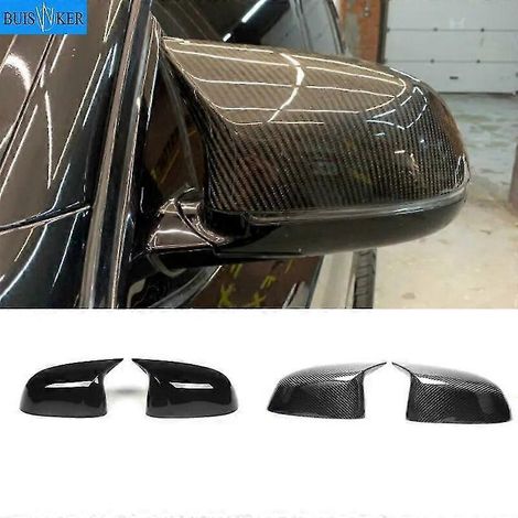 2014–2020, 1 Paar Ersatz-Spiegelkappen aus Carbon für BMW X5 G05, X6 G06, X3 G01, X4 G02, ABS-Spiegelkappen, X5 F15, X6 F16, X3 F25 F26 – 2019, X4 G02, Schwarz