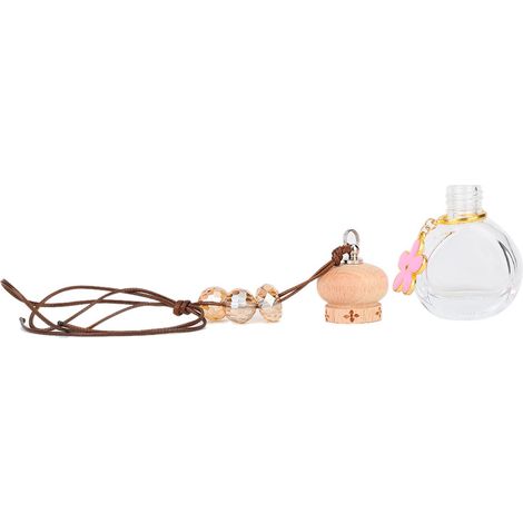 Parfum de Voiture Pendentif Flacon Vide pour Huile Essentielle Décor Rose (1/5)
