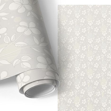 Klebefolie für Möbel - Möbelfolie - Selbstklebefolie - Kleiderschrank - Kommode - Schreibtisch - Blumenmuster 50x100 cm