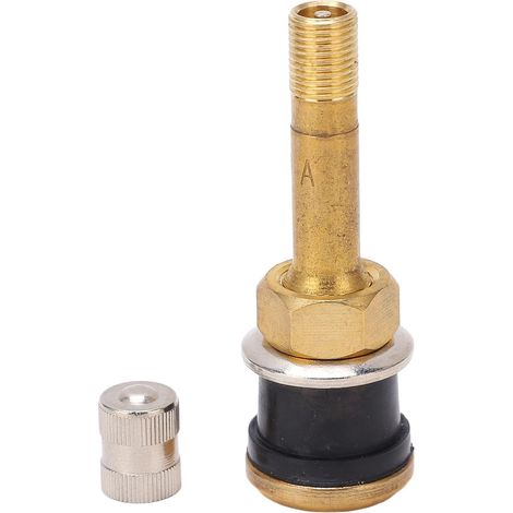 Lot de 10 valves en Laiton TR500, valves Haute Pression à enclenchement Rapide, valves Droites Robustes pour pneus tubeless d'engins industriels, agricoles et de pelles rétro
