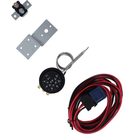Kit de 21 pièces pour thermostat de radiateur électrique réglable avec relais de commande, robuste, pour voiture et camion 12 V (1/5)
