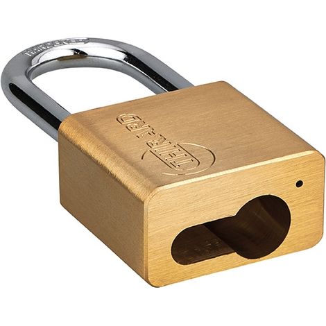 Lucchetto 407 CP arco acciaio 40mm per cilindro europeo non incluso, ottone, da esterno, waterproof - THIRARD
