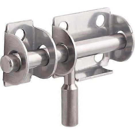 Türriegel, Set mit 4 Sicherheitsschlössern aus Edelstahl für Badezimmertüren, Toilettenfenster, Türen von Holzmöbeln, Haustiergitter usw.