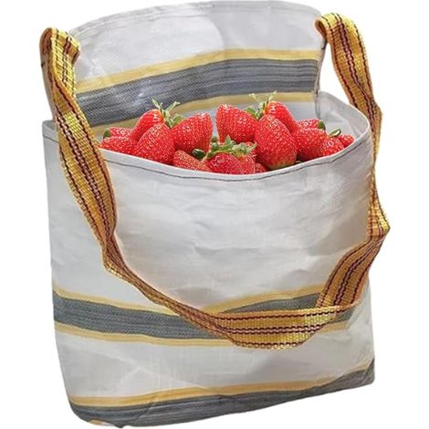 Sac de cueillette de fruits, sac de récolte de fruits étanche avec bandoulière – Tablier de récolte portable pour jardin, verger, ferme, champignons, baies, chasse, activités de plein air (1/5)