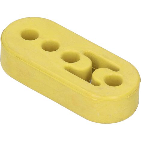 Support de Silencieux Échappement 12mm Universel Jaune 4 Trous Réglable Polyuréthane Anti-Vibration Amortisseur (1/5)