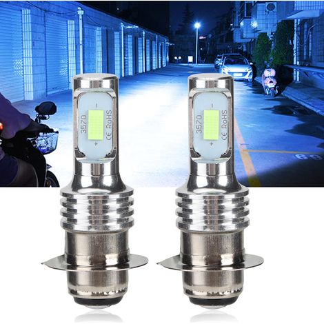 Ampoules H6/PISD LED 80W 8000K Bleu Glace, Feux de Brouillard Universels 12-24V, Éclairage Auto (1/5)