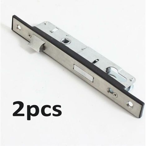 Serrure à encastrer monopoint de porte de jardin 85 mm en acier inoxydable（2pcs） (1/2)