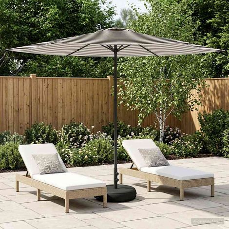 Paraguas de Jardín con Base 300 x 300 cm Poliéster Rectangular