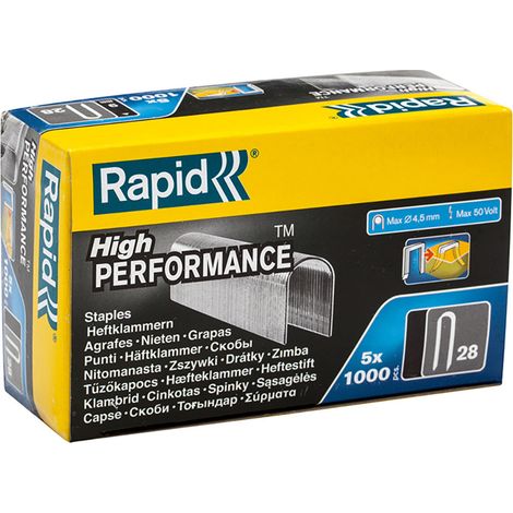 High-Quality Flat Wire Staples, 10mm Length, Pack of 5,000 Pieces, 28/10 Gauge