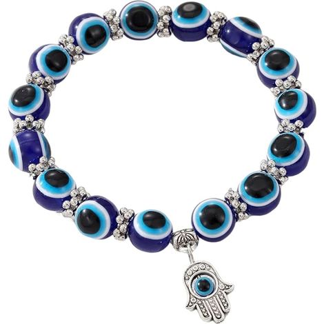 Bracelet porte-bonheur turc œil pour femme, tortue, main de Hamsa, éléphant, perles, extensible, bracelet d'amitié et de protection spirituelle pour homme