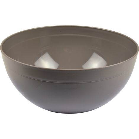 Saladier rond en plastique 4.2 L Taupe