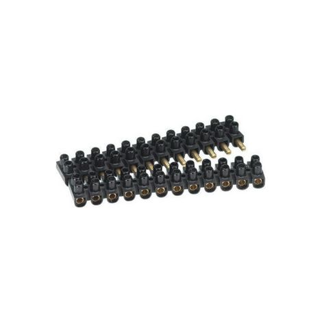 Legrand – Barrette de connexion à broches 10mm² – 12 plots débrochables – Intensity 15A – Utilisation en TBT – 34254