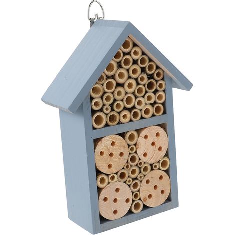 Maison à Insectes Décorative Bois Cabane Suspendue Abri pour Abeilles Extérieur (1/5)