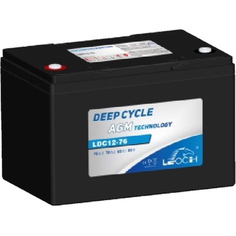 LEOCH LDC12-76 12V 76AH BATTERIA AGM