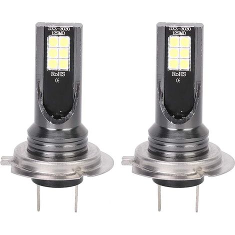 Ampoule de Phare LED H7 12LED 1000lm 24W 3000K lumière Blanche (1/5)