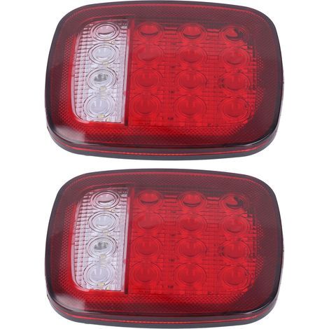 Piezas de luces traseras, luz de freno trasera, intermitente de 16 LED, luz de marcha atrás, aptas para Jeep Wrangler TJ CJ JK (1/4)