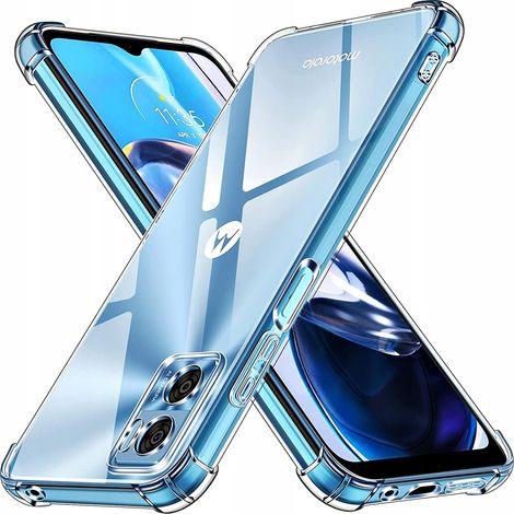 Funda para Motorola Moto E22 E22i ANTICHOQUES TRANSPARENTE INCOLORADA + Cristal (1/5)
