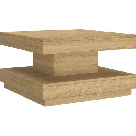 Maison Exclusive - Couchtisch Hellbraun 60x60x35 cm MDF (1/5)