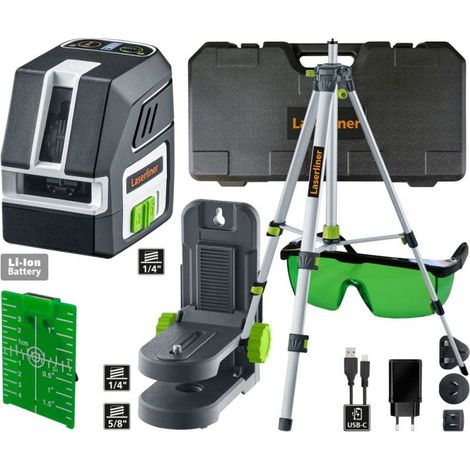 Láser de líneas cruzadas PocketCross-Laser 2G ± 3,5 grados ± 0,3 mm/m 55m trípode compacto (1/2)