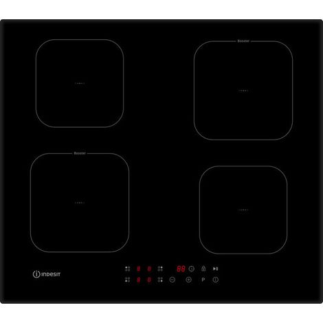 Indesit IS F 18Q60 NE Piano Cottura a Induzione 60cm 4 Zone Nero