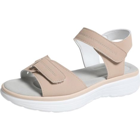 Sandali estivi da donna con suola piatta e flessibile - Comodi - Chiusura casual - Punta aperta - Scandal