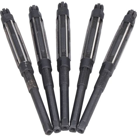 Jeu de 5 alésoirs à main réglables 10.75‑11.75mm pour acier et cuivre, outils de coupe 9SiCr (1/5)