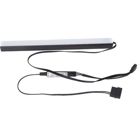 12V LED-Lichtleiste in verschiedenen Farben, 40 cm, magnetisches Acrylgehäuse mit 4-Pin-Anschluss und manueller Steuerung für Computergehäuse (1/5)