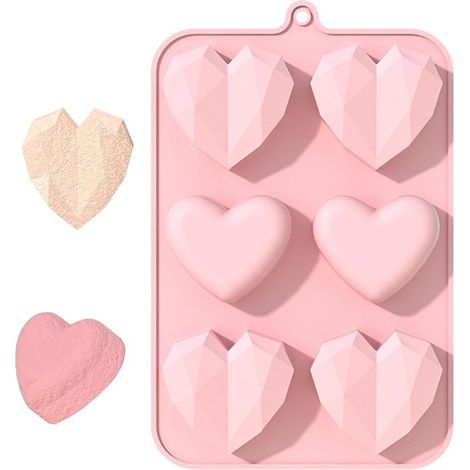 Moule silicone forme cœur antiadhésif - Pour gâteaux, pudding, gelée, cuisson facile démoulage (1/5)