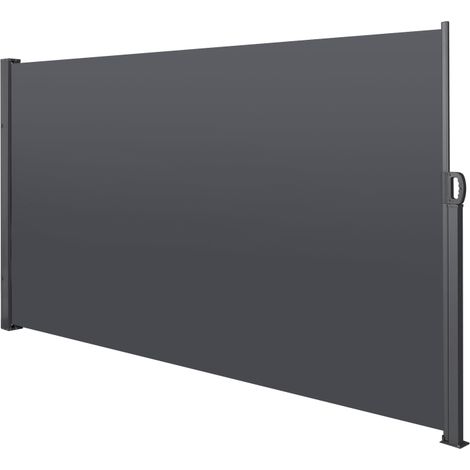 Intimité et protection solaire, store latéral rétractable 180 x 300 cm, brise-vue pare-vent pour balcon terrasse (1/5)