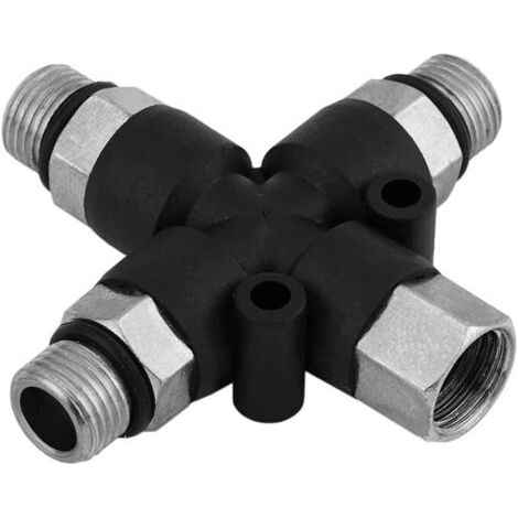 royaluxe-Adaptateur de tuyau compresseur d'aérographe vers aérographe 1/8" BSP 3 voies (1/5)