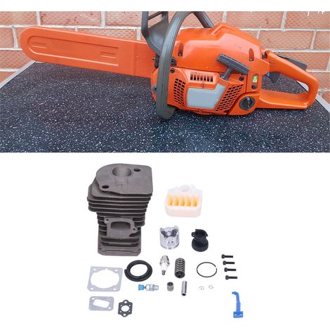 Convient aux tronçonneuses HUSQVARNA 340 345 350, y compris le piston du cylindre, le joint en papier du filtre à air, le collecteur d'admission, la bougie d'allumage et la soupape de réduction de pre (1/5)