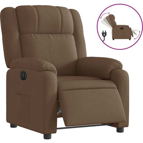 Maison Exclusive - Relaxsessel Elektrisch Braun Stoff