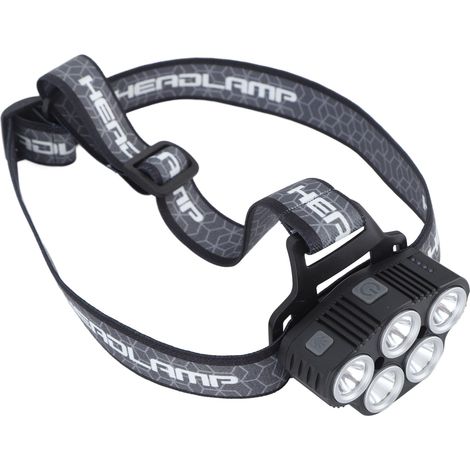 Lampe frontale LED haute puissance à induction rechargeable pour la pêche, la randonnée, le ski et le camping en plein air. (1/5)