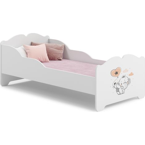 Letto per bambini ANNA con materasso 140x70 Elefante