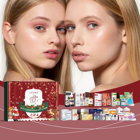 Coffret surprise beauté de Noël : 24 compartiments pour hydrater, illuminer et nourrir la peau -- Coffret surprise beauté de Noël -- DTEKGAZ (1/5)