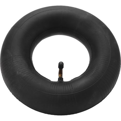 Chambre à air robuste 4.10/3.50-4 pour tondeuse autoportée, valve coudée, résistance aux chocs (1/5)