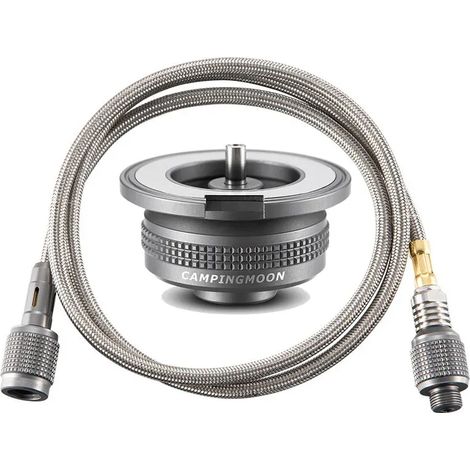 Adaptateur de rallonge pour réchaud à gaz de camping 50/100 cm, raccord de tuyau d'extension pour cartouche de gaz, adaptateur d'arrêt automatique pour réchaud à gaz, réchauds de cuisine portables (1/5)