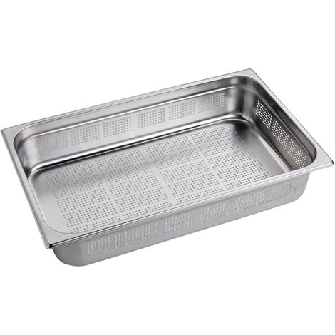 Bac gastronorme perforé GN 1/1 - 100 en inox REDFOX - GND 1/1-100 - REDFOX