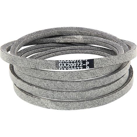 2 correas de transmisión para cortacésped GX20072 de 1/2" x 104" para John Deere Sabre GX20072 GY20570 de 42". Reemplaza a John Deere L 100 130 1742 D 100 110 120 130 x 110 1255 145 LA 100 105 110. (1/5)