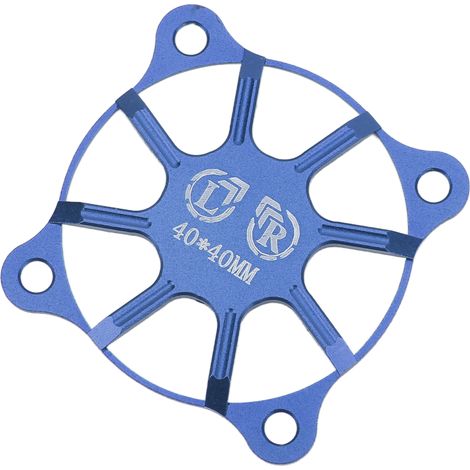 40x40 mm RC-Lüfterabdeckung aus Aluminiumlegierung, Motorschutzzubehör, Dunkelblau (1/4)