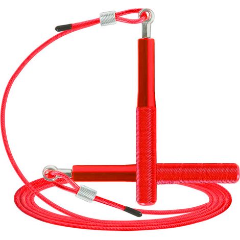 Corde à Sauter - Câble en Acier Gainé Silicone - Rotation 360° à Roulement - Réglable en Longueur - Pour Adultes et Enfants - 1 Pièce (1/5)