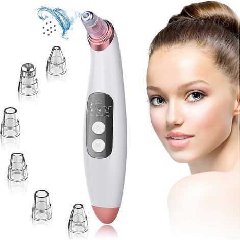 Extracteur de points noirs, aspirateur de pores avec batterie portable et rechargeable, facile à installer et à nettoyer, pièce de rechange (1/5)